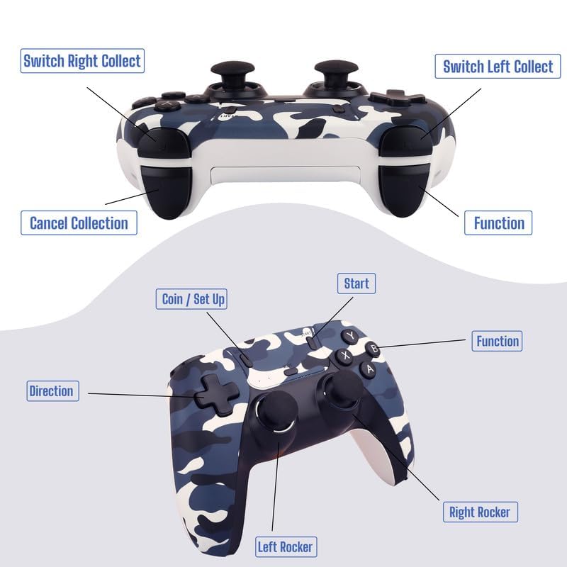 DXP M22 Special Edition Wireless Game Console | Dual Game Controllers with USB Cable | PSP & PS1 Supported | 30,000+ Built-in Games | 1080P HD TV Compatible 2