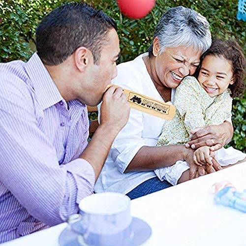 image for CDJX Wood Whistle,2 Pieces Wooden Train Whistle Kids 4 Tones Whistle T