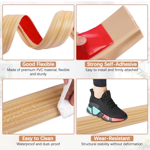 FONUNO Vinyl Floor Transition Strip Self Adhesive Door Threshold Strip by FONUNO - Used condition - Image 4