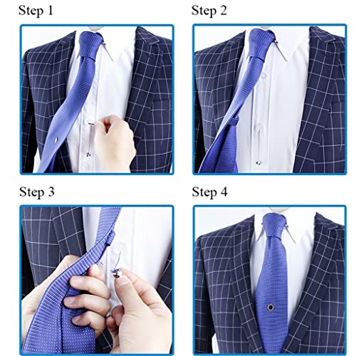 N/A Heren Sieraden Cadeau Stropdas Bevestigingspen Gesp Metalen Stropdas Stud Pin Dasspeld Ketting Goud Decoratieve Accessoires (Color : C, Size : One size) - Image 6