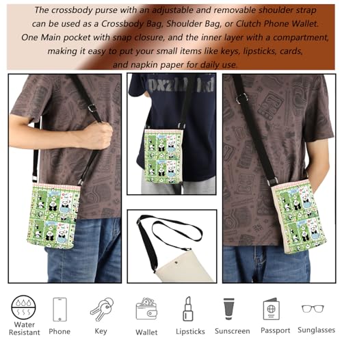 MBMSO Panda Crossbody Bag - Sling Purse for Women & Men - Travel Cross Body Purse - Panda Lovers Gift3