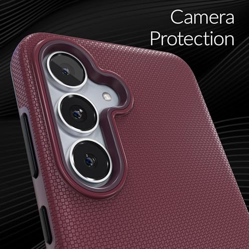 Image of Crave Compatible with Samsung Galaxy S25 FE Case, Shockproof Protection Dual Layer Case for Samsung Galaxy S25 FE (6.7 inch) - Berry