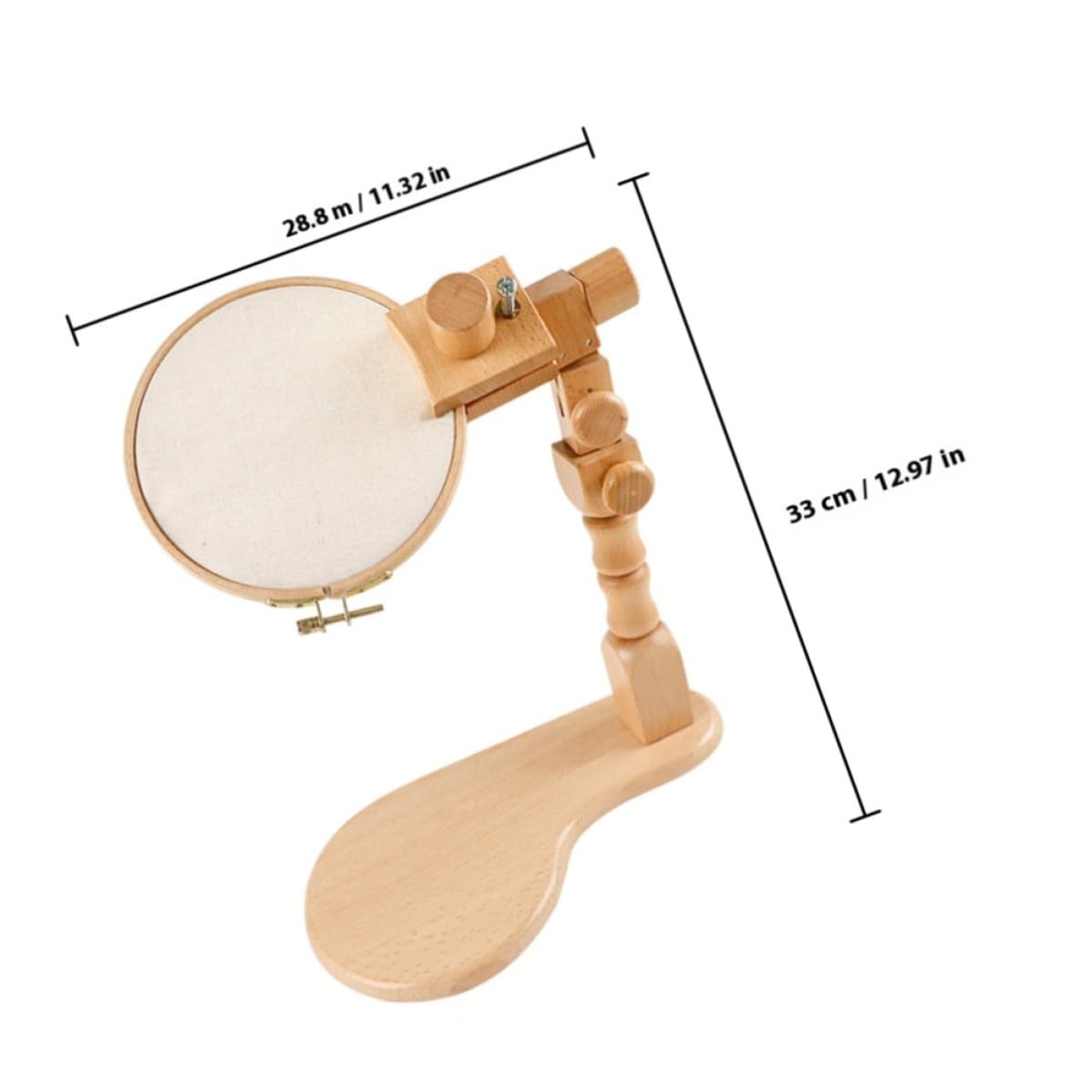 OATIPHO 1juego Soporte de Bordado de Madera Ajustable y Giratorio para Punto de Cruz Bastidor de Mesa Resistente y Ligero para Manualidades y Regalo para Amantes del Bordado