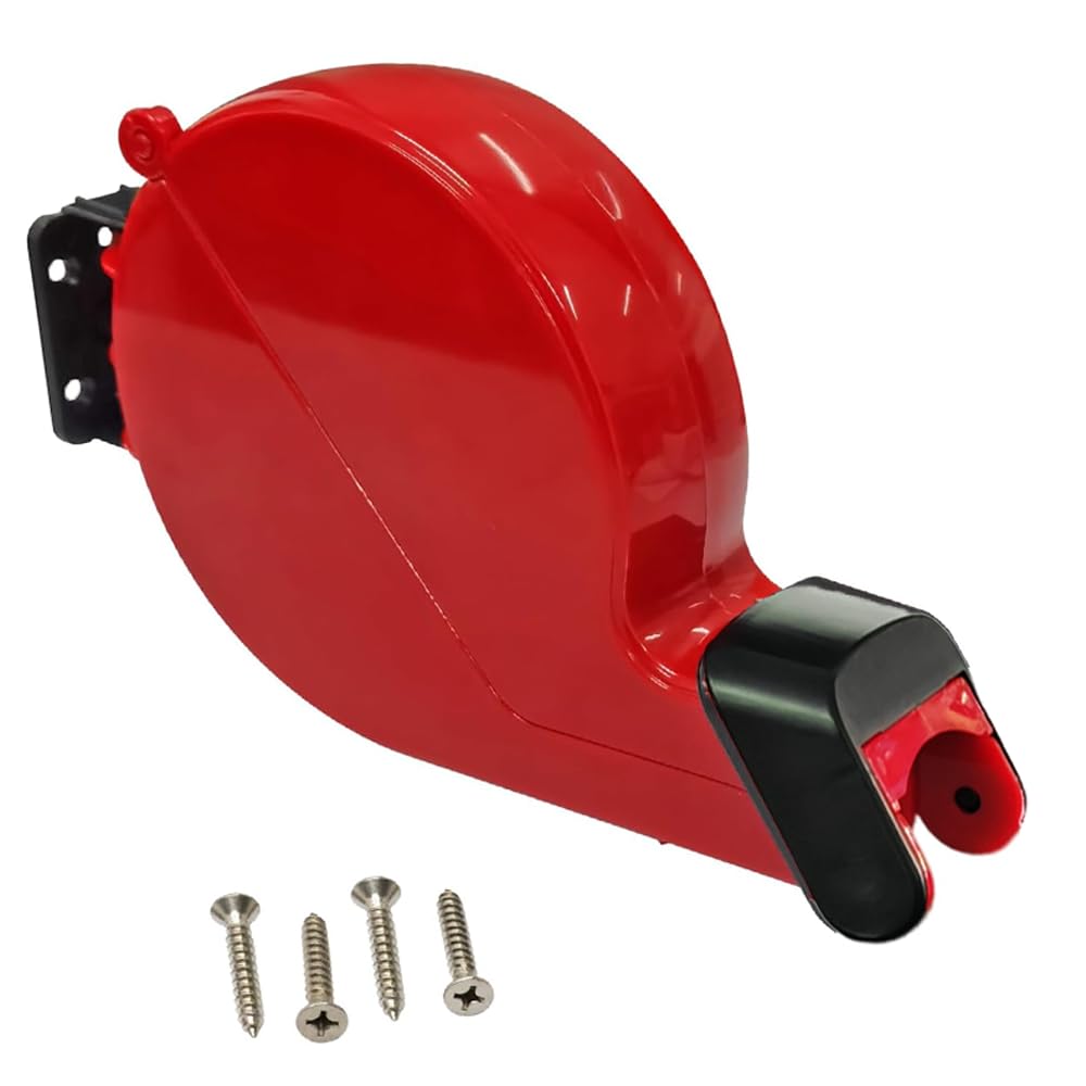 Take-A-Number Ticket Machine (Red) | Turn-O-Matic Ticket Dispenser for Deli-Counter/Café/Supermarket/Clinic (Does Not Include Ticket Roll)