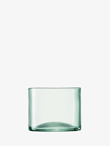 Miniatura 2 de LSA International Canopy - Vasos bajos de 9 onzas, juego de 4, cristalería de lujo y elegante de vidrio reciclado con base abovedada