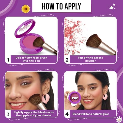 SUGAR POP Ultra HD Blush 03 Carnation - 10 gms - Richly Pigmented | Ultra Matte | Blendable | Suits all skin tones - Image 4