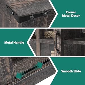 Yitahome32sideboardcoffeebarcabinetfarmhousebuffetcabinetwithdraweradjustablestorageshelvesstoragecabinetwithslidingbarndoorforlivingroomdarkrusticoak Urban Country Home Decor Yitahome 32 sideboard coffee bar cabinet farmhouse buffet cabinet with drawer adjustable storage shelves storage cabinet with sliding barn door for living room dark rustic oak urban country home decor