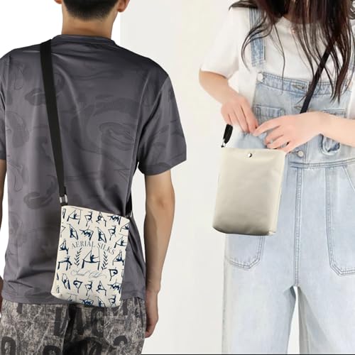 FEELMEM Aerialist Silks Social the Club Crossbody Bag Aerial Silks Dancer Gift Aerial Yoga Lover Gift Aerials Gift4