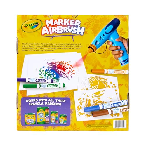 Kit de aerografía Crayola con 23% de descuento, 8 marcadores y 5 plantillas