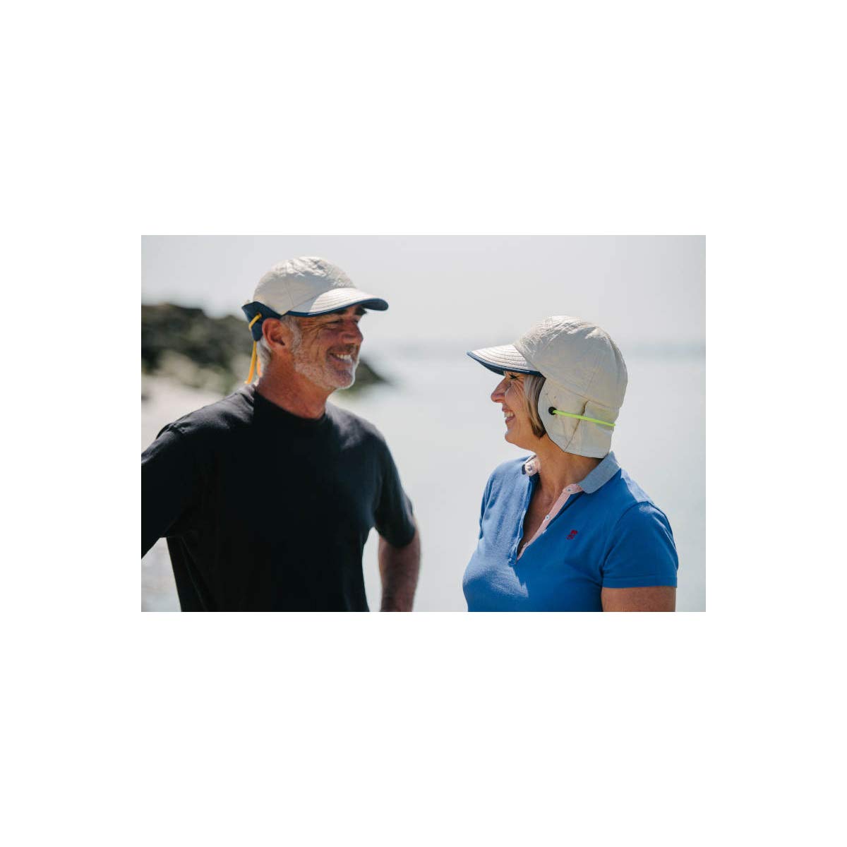 SOWAY Casquette Anti-UV Loïck Peyron 'Happy'avec Protège-Nuque (2 Couleurs)