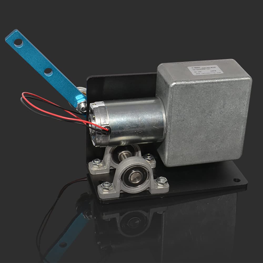 Actuador de Motor Oscilante Alternativo de Bricolaje, Velocidad Ajustable, con Fuente de Alimentación y Regulador (24V 10RPM)