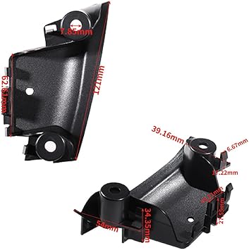 Interior Door Handle Compatible with Peugeot 107 Toyota Aygo Citroen C1 2005-2009 Inner Door Handle Bracket Right Driver Side
