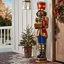 6' Pre-Lit Grand Nutcracker with Music Box (Multicultural)