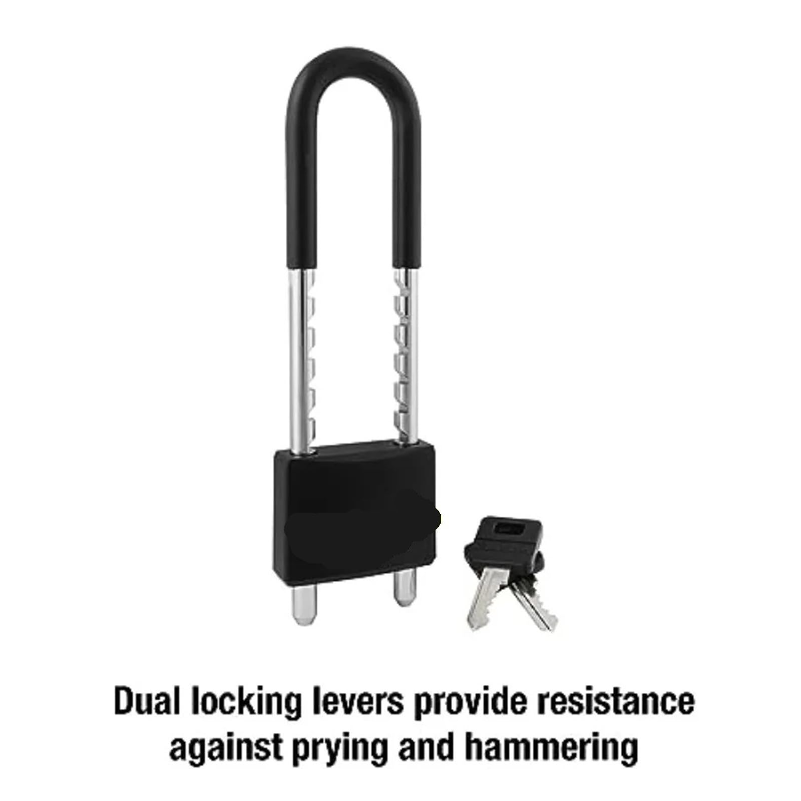Candado de arco ajustable metal 527D con llave
