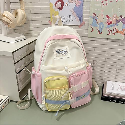 Bright Colored Travel Backpack, Light Casual Daypacks (Blue/Green)2