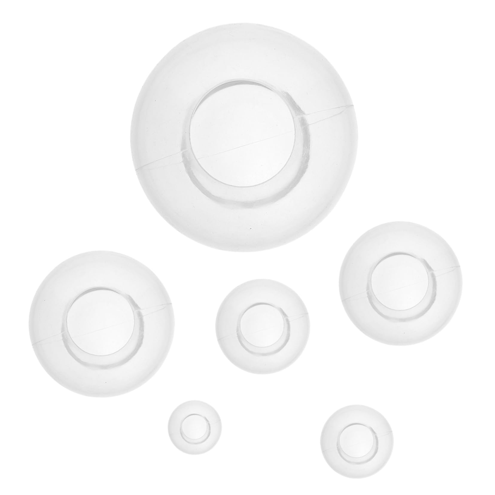 DOITOOL 2 Series Moldes De Silicona Para Esferas De Cristal De Moldes Redondos No Pegajosos Para Manualidades Diy Duraderos Y Reutilizables 6 Piezas X 2