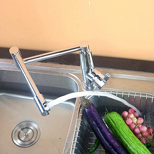 Robinet de cuisine extensible pliable avec mitigeur de lavabo rotatif - 3