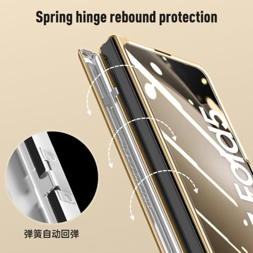 Coque Samsung Z Fold 5 anti-rayure protège-charnière vert