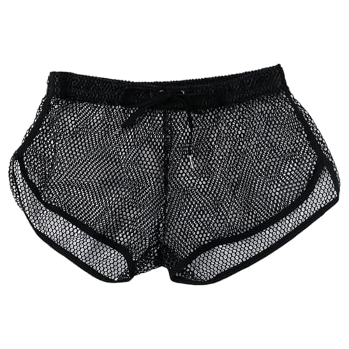 CEWIFO Culotte en maille respirante et transparente - Coupe ample - Short de sommeil confortable - Sous-vêtements innovants pour homme - Accessoires sensuels...