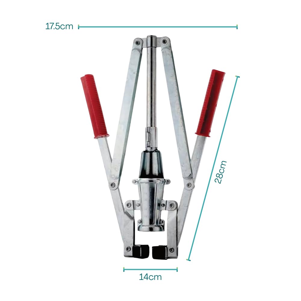 VIRSUS Tappatrice per Tappi in Sughero a 2 Leve VES140, Capsulatrice Manuale Doppia Leva per Tappi in Sughero con Ø 24mm e Altezza 33-38 mm per imbottigliare Bottiglie Vino, Birra, Made in Italy