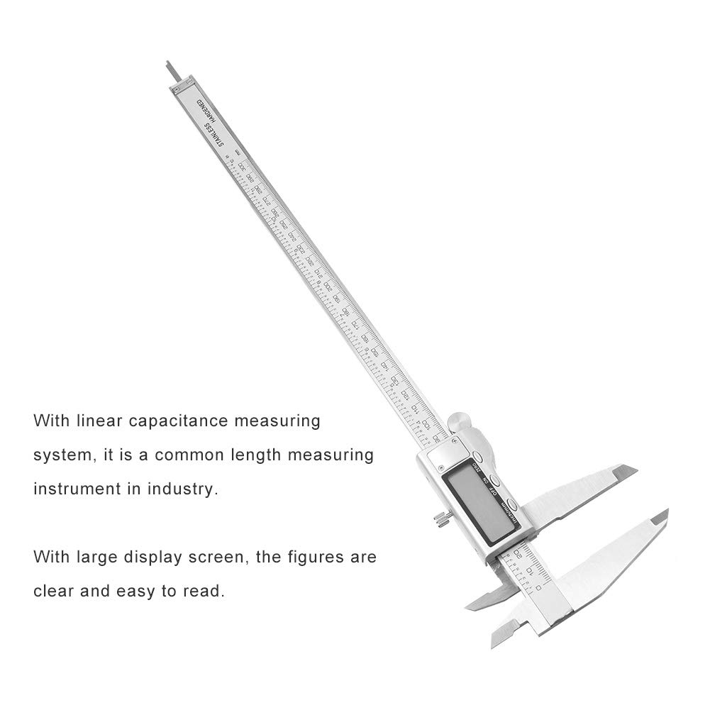 Calibre Digital 300mm Pie de Rey Digital Calibrador Digital Profesional Electrónico Vernier Caliper de Acero Inoxidable