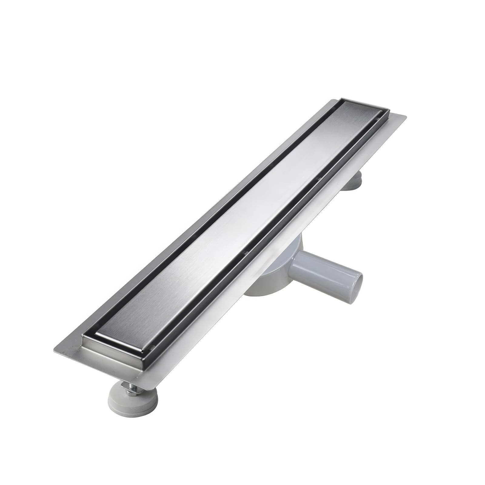 Scarico Lineare Per Doccia In Acciaio Inox 304 60-80 Cm - 2 In 1 Con Inserto Per Piastrelle, Blocco Odori E Filtro Capelli, Installazione Regolabile - 2