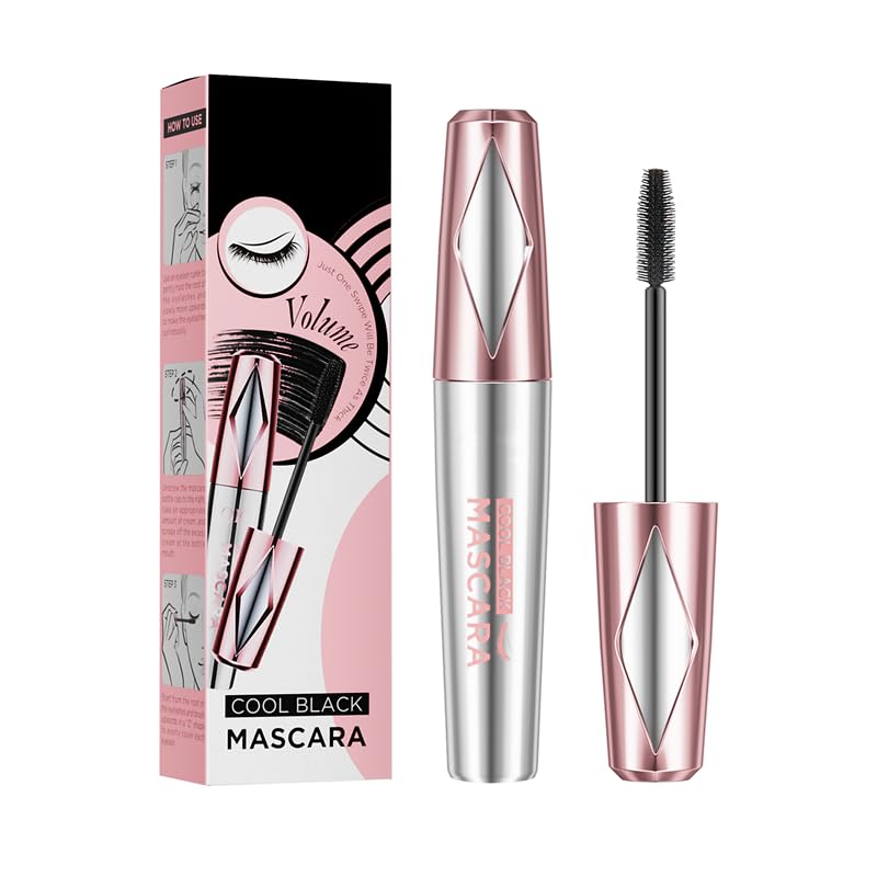 My Amazing Lashes Mascara,NEW 4D Silk Fiber Volume And Length,Waterproof & Sweatproof Long Lasting,Create Natural Look Of Lash Extensions (Black, 1PC)