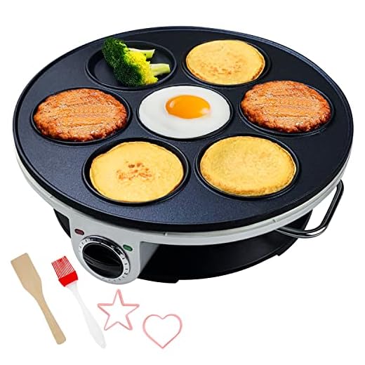 Aoruru Electric Pancake Maker for Kids Mini Crepe Maker Nonstick Fried Eggs Pan
