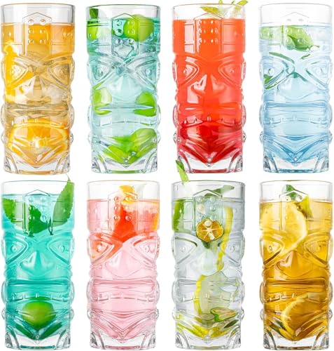 Image of bellemax 300 ML Premium Juice Glasses Drinking Glasses,Highball Lead-Free Glasses,Tumblers for Water,Juice,Beer,Cocktail and Mixed Drinks - 6 Pieces,Transparent (BM-12)