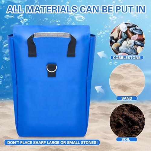 image for Simgoing 8 Pcs Vinyl Sand Bags for Bounce House, Bounce House Accessor