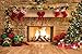 SJOLOON 15x10FT Christmas Photography Backdrops Child Christmas Fireplace Decoration Background for Photo Studio 11209