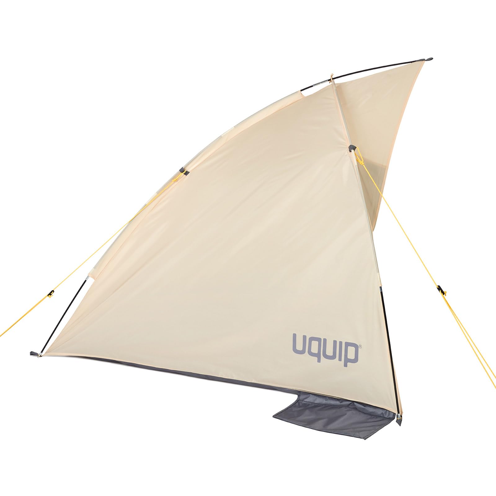 Uquip Tenda da spiaggia Shelly Sand I 165 x 140 x 120 cm, UPF 50+, tenda da spiaggia per proteggere da sole, vento e pioggia, tenda da spiaggia portatile, ideale per spiaggia, campeggio e picnic