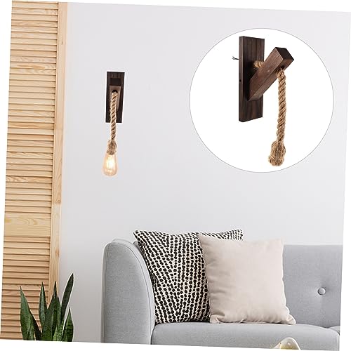 Lámpara de pared rústica para decorar salas y pasillos retro 3
