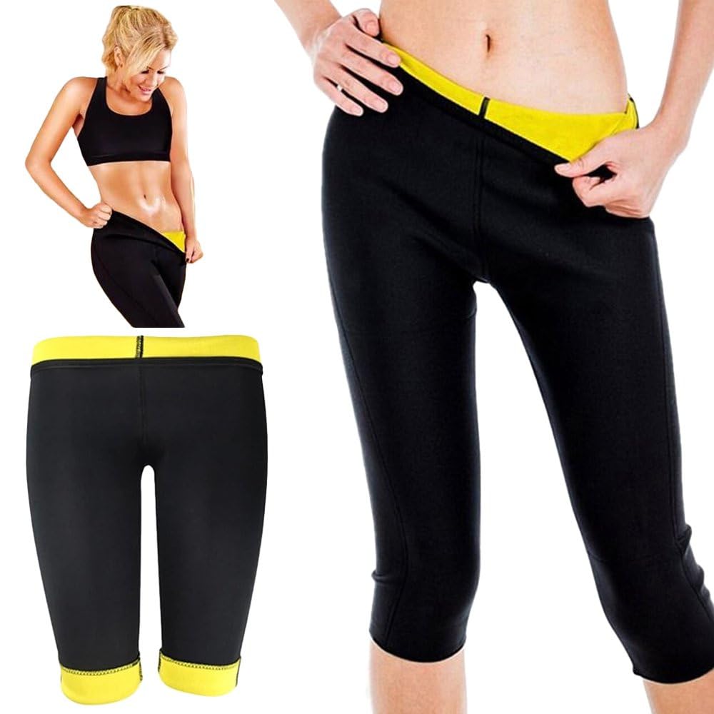 Pantaloncini Fitness in Neoprene Dimagrante per Donna Pantaloni Sudorazione  per Tonificare Le Gambe e Ottenere Una Pancia Piatta Leggings Allenamento  Guaina Dimagrante Sudore Shaper Nero, M : Amazon.it: Sport e tempo libero