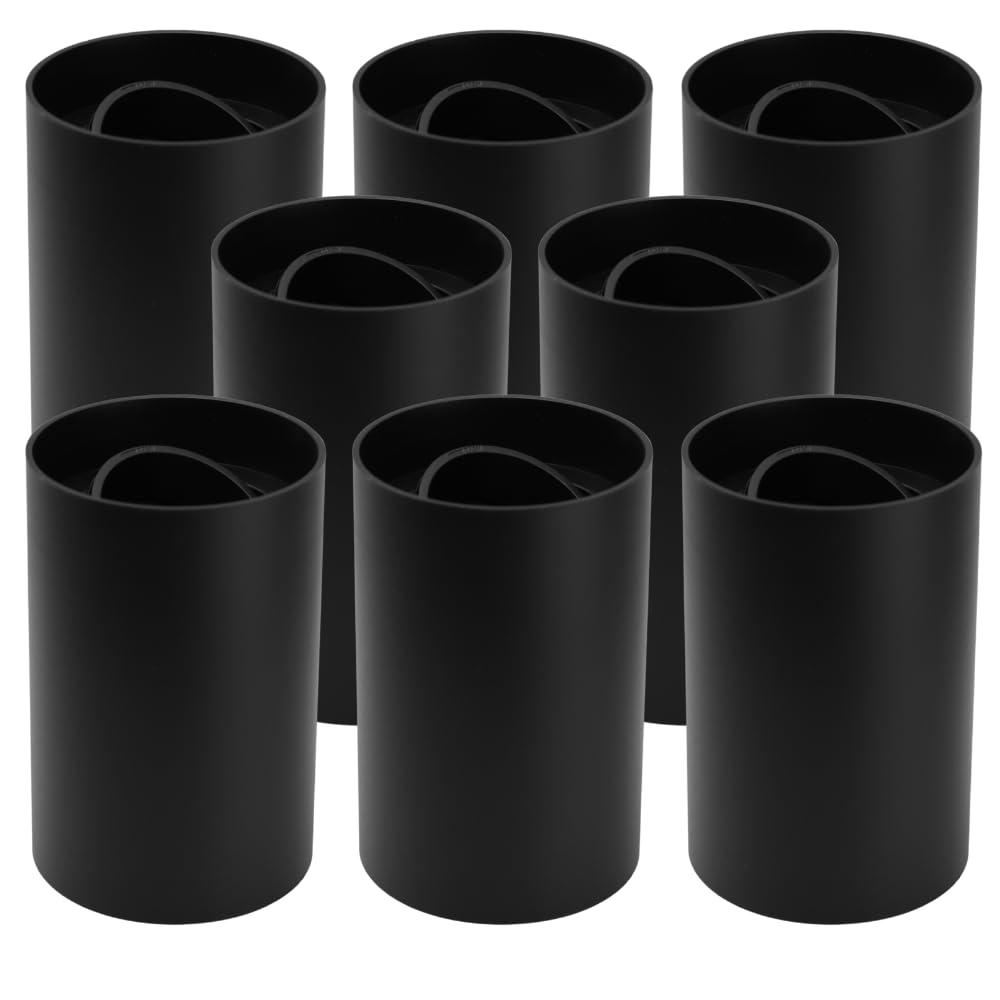 LUXULA 8er Set Aufbauspot Aufbaustrahler mit GU10 Fassung - 45° Schwenkbar - rund - schwarz - Kunststoff - Deckenspot Aufbauleuchte - 230V - ohne Leuchtmittel