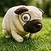 MAOWO Planet Süßer Mops Plüschtier 15cm | Lustiges Kuscheltier für Kinder & Erwachsene Anlass