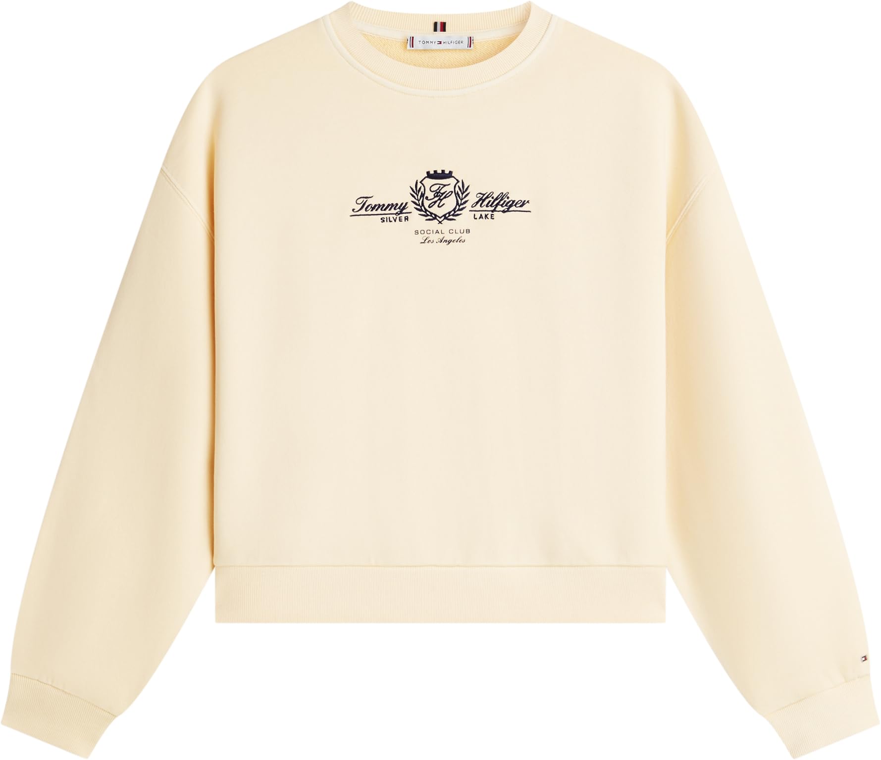 Tommy Hilfiger Damen Varsity Crest Terry Sweatshirt Ww0ww48733 Pullover-Sweatshirt (1er Pack)