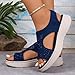 Imagen de Sandalias Deportivas Ortopédicas Para Mujer Moda Zapatos Con Punta Abierta Tacones Bajos Lavable De Verano Sandalia Para Caminar Ligero Y Cómodo
