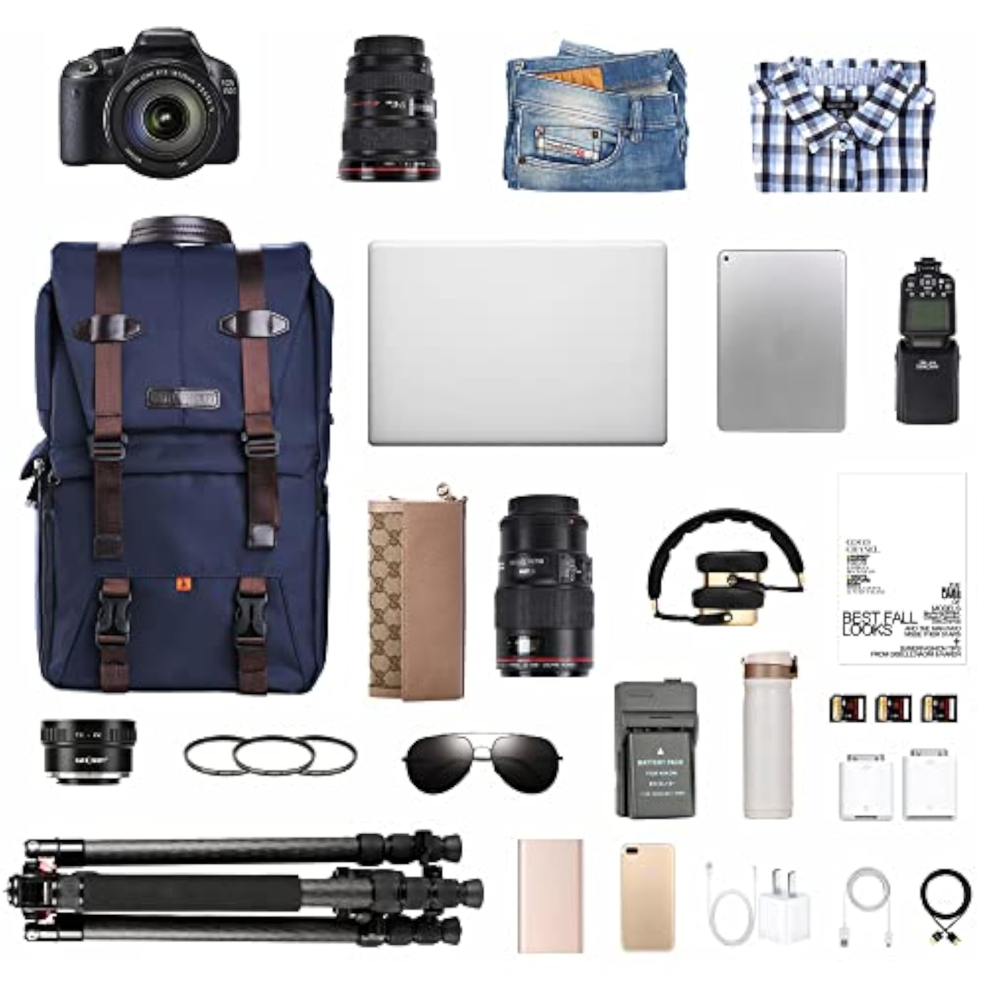 Multi-Functional Camera Bag with Laptop Compartment