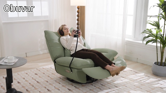 Amazon.com: Oversized Power Recliner Chair, Modern Swivel
