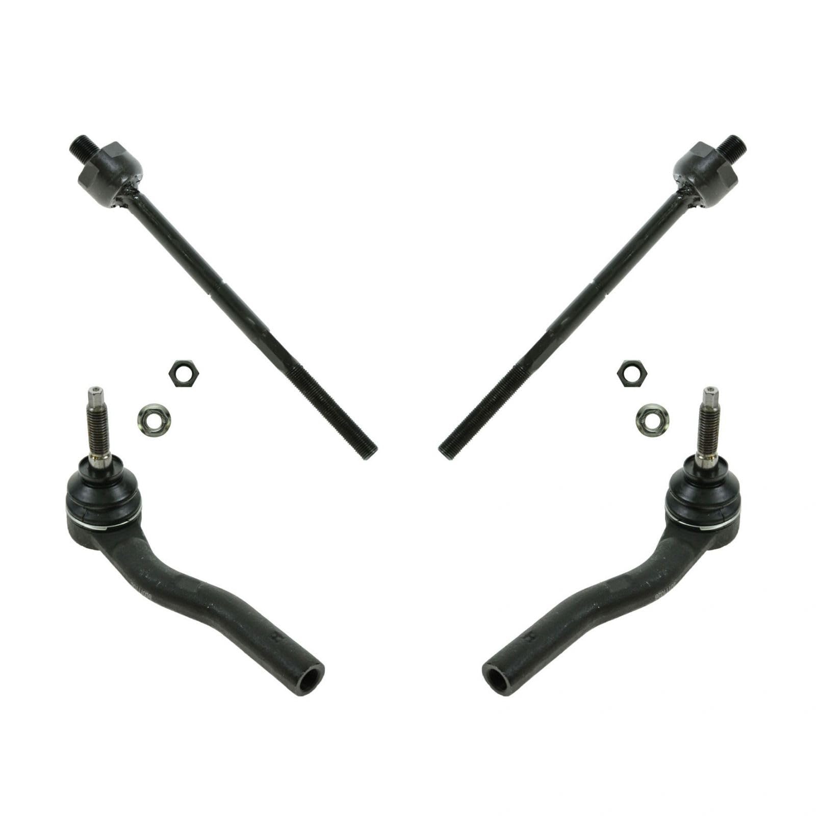 TRQ Front Inner & Outer Tie Rods Set of 4 Left Right L R Kit for Cadillac CTS CTS-V