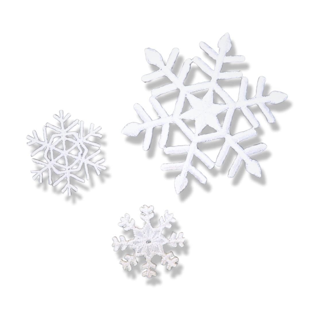 Amazon.co.jp: アイロンワッペン【雪の結晶 3点セット snow】アメリカ