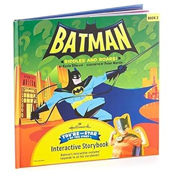 Hardcover Hallmark Batman Riddles and Roars Interactive Storybook Kob8110 Book