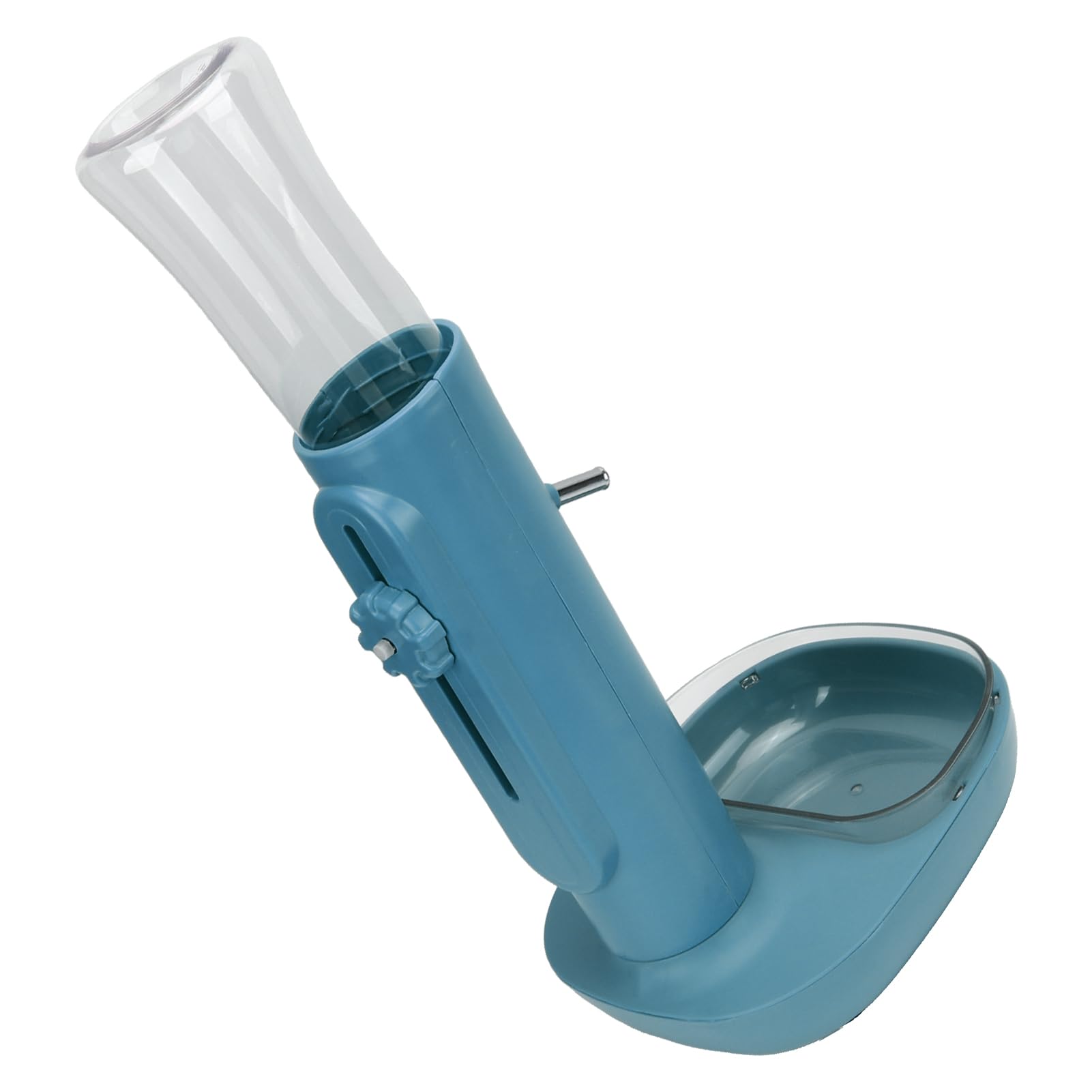 Dispensador de agua para mascotas de 680 ml, cuenco desmontable de altura ajustable, antideslizante, alimentador de agua automático para perros y gatos para mascotas en el hogar, (Azul)