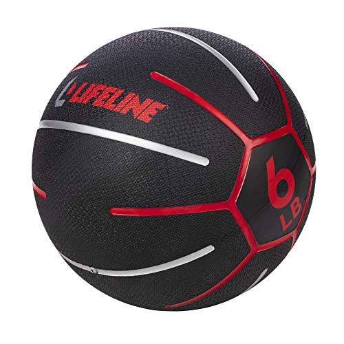 Image of Lifeline Fitness Medicine Ball - Total Body Strength and Stability Training - Non-Slip, Light Bounce - Textured Surface - Durable - Home Gym Exercise Equipment