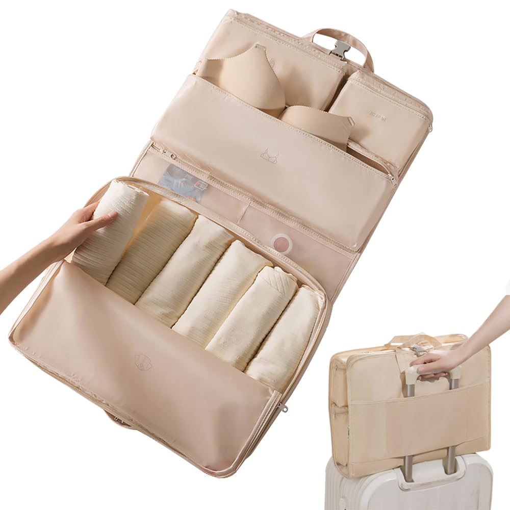 Amazon.co.jp: 6in1 旅行収納バッグ 圧縮 6 区画 防水ナイロン 吊り