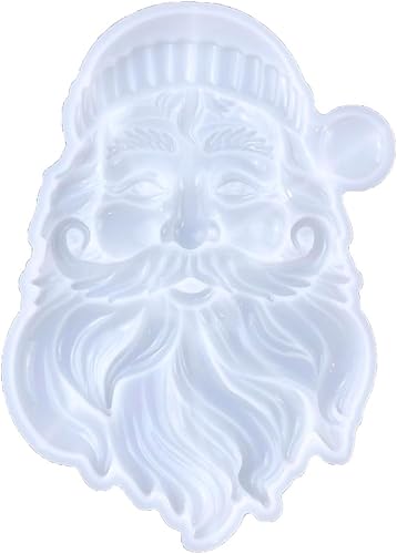 Miniatura 1 de Molde de silicona de resina de Papá Noel de Navidad para fundición de resina, molde de resina epoxi para decoración colgante de pared