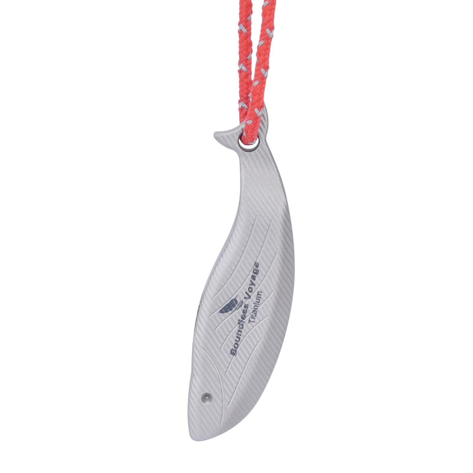 Boundless Voyage チタン製ホイッスル 笛 超軽量 大音量 コンパクト 頑丈 防災ホイッスル 緊急 避難 防犯 登山 ソロキャンプ アウトドア用 ネックストラップ付属 (Ti9026O-1)