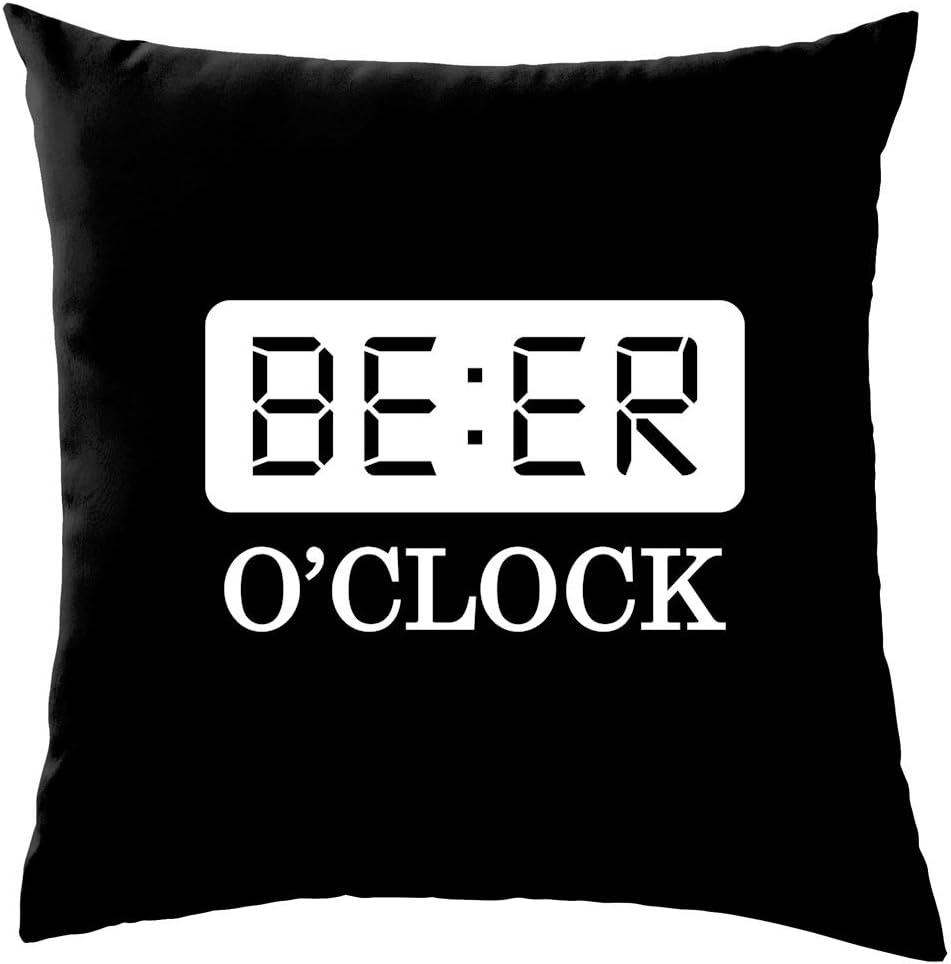 Dressdown Beer O'Clock - Cushion/Pillow (with Insert) - 41 x 41cm (16)" - Royal Blue - One Size