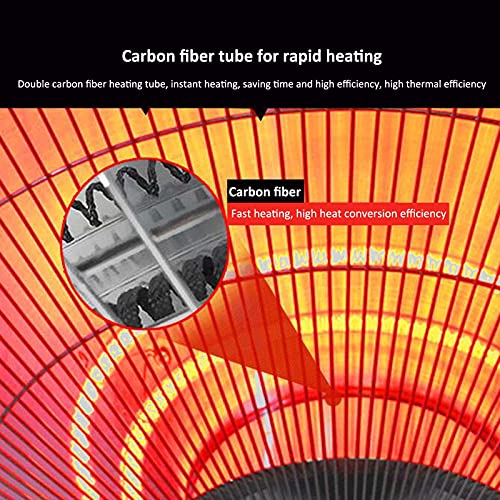 FMHCTN Terrassenheizer Outdoor Elektroheizung Freistehend,Heizkörper Leise Low EnergyIndoor Outdoor,Outdoor Infrarotheizung Schnelles Aufheizen mit Auto- Off- Funktion- 3000w 58x210cm-3